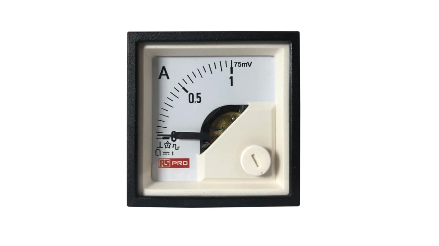 RS PRO Analogue Voltmeter DC, Analogue Display 1 %