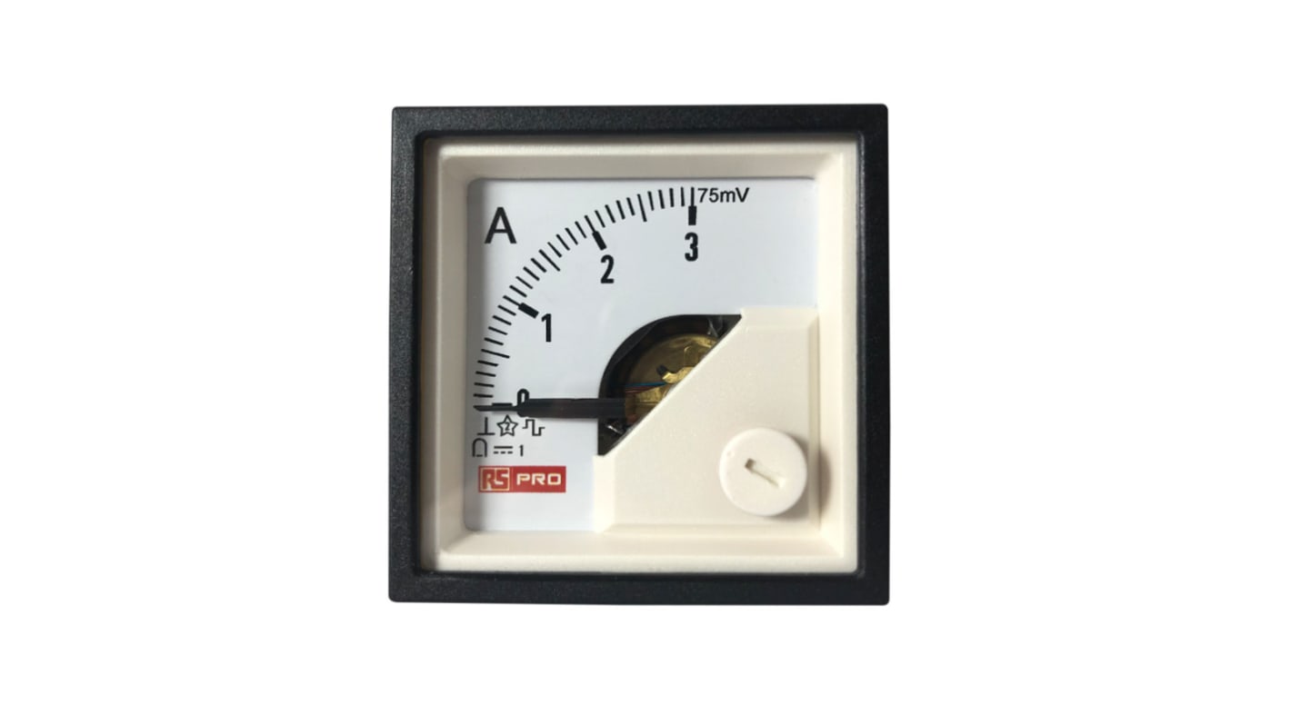 RS PRO Analogue Voltmeter DC, Analogue Display 1 %