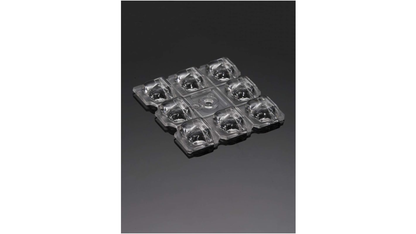 Ledil C16226_STRADELLA-8-HV-ME, STRADELLA Series 8-Way LED Lens, Asymmetric Beam