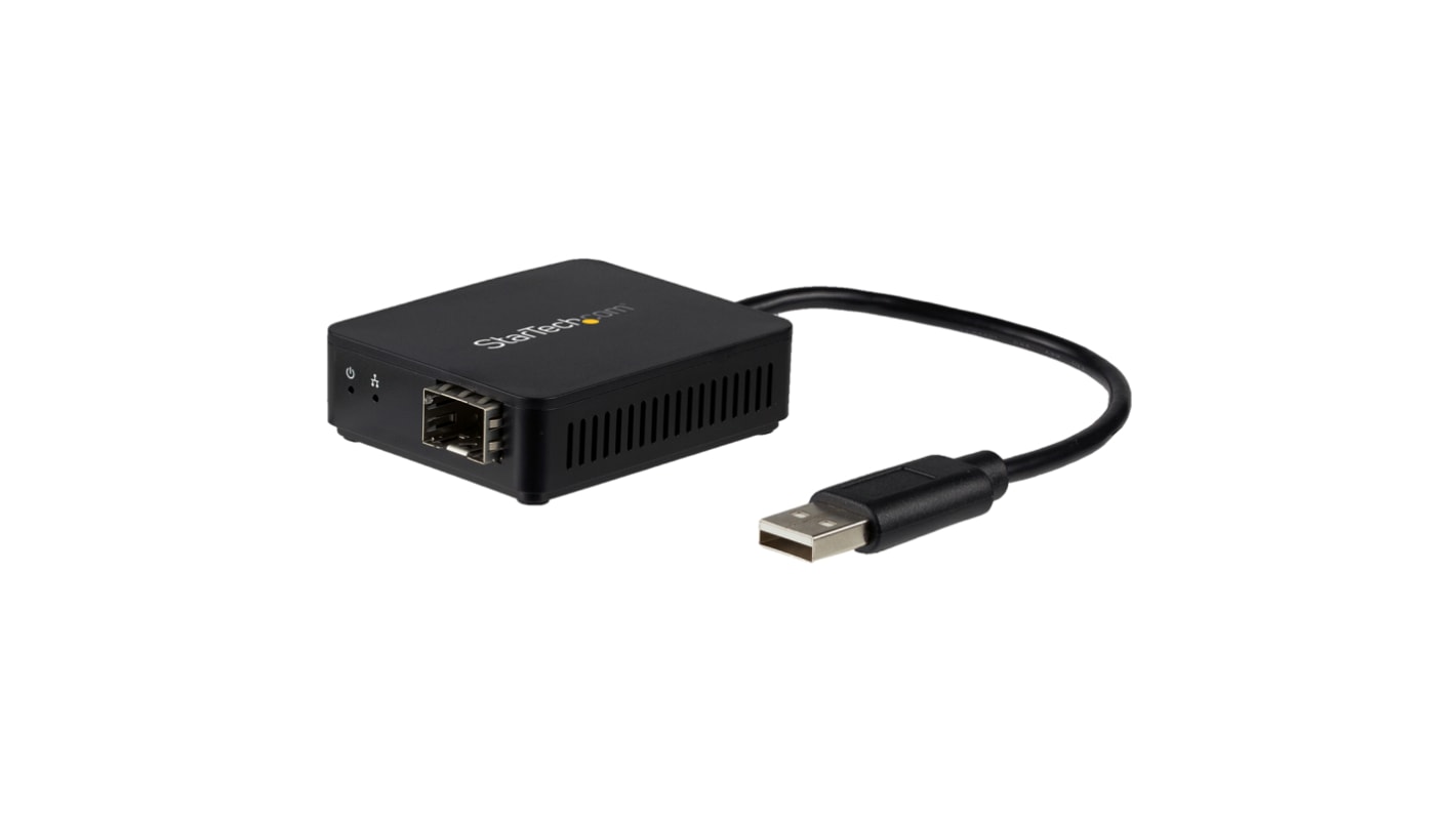 StarTech.com Port USB Ethernet Adapter USB 2.0 USB A to SFP Fibre Optic 100Mbit/s Network Speed