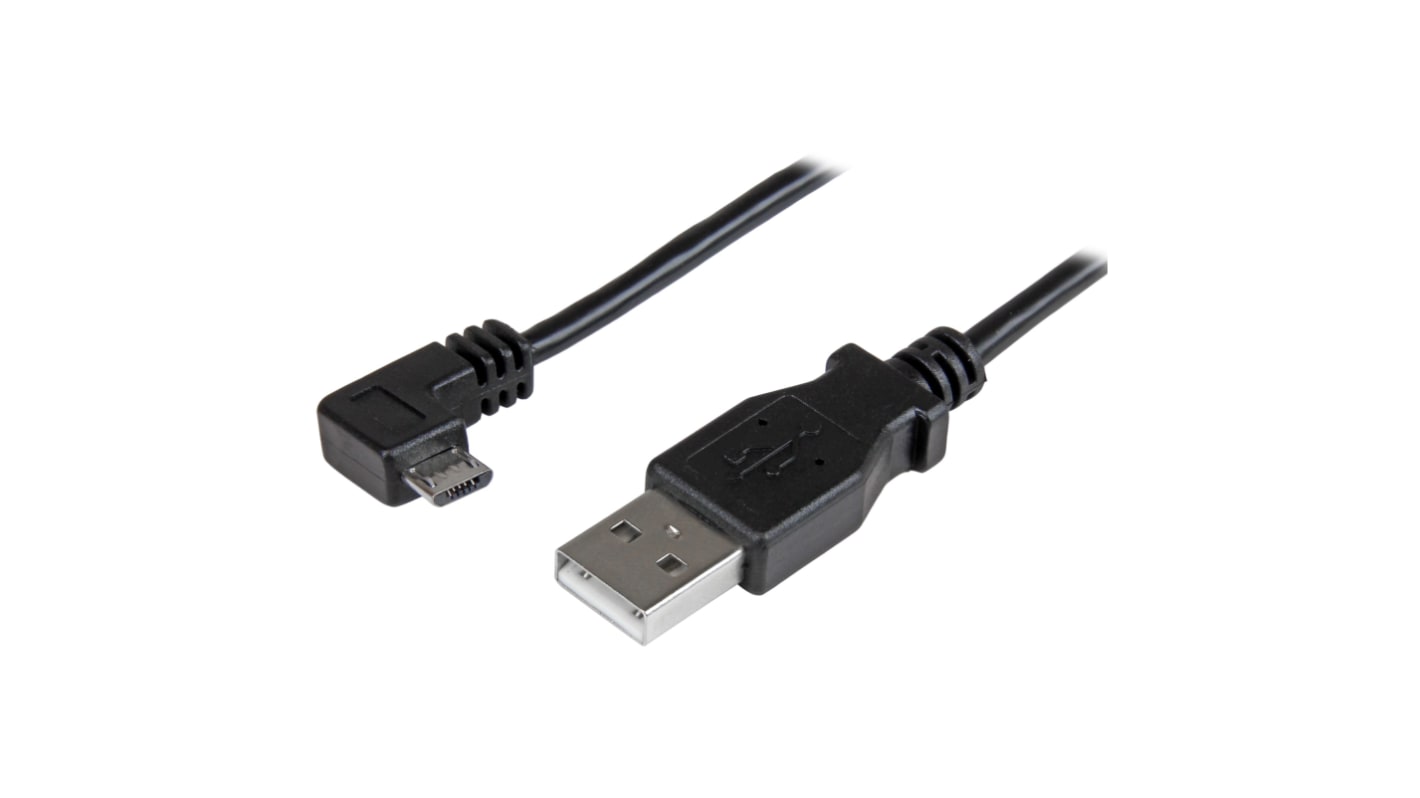 Kabel USB Złącze A USB A Złącze B Micro USB typu B dł. 2m Kabel USB-A do USB Micro-B USB 2.0 kolor: Czarny