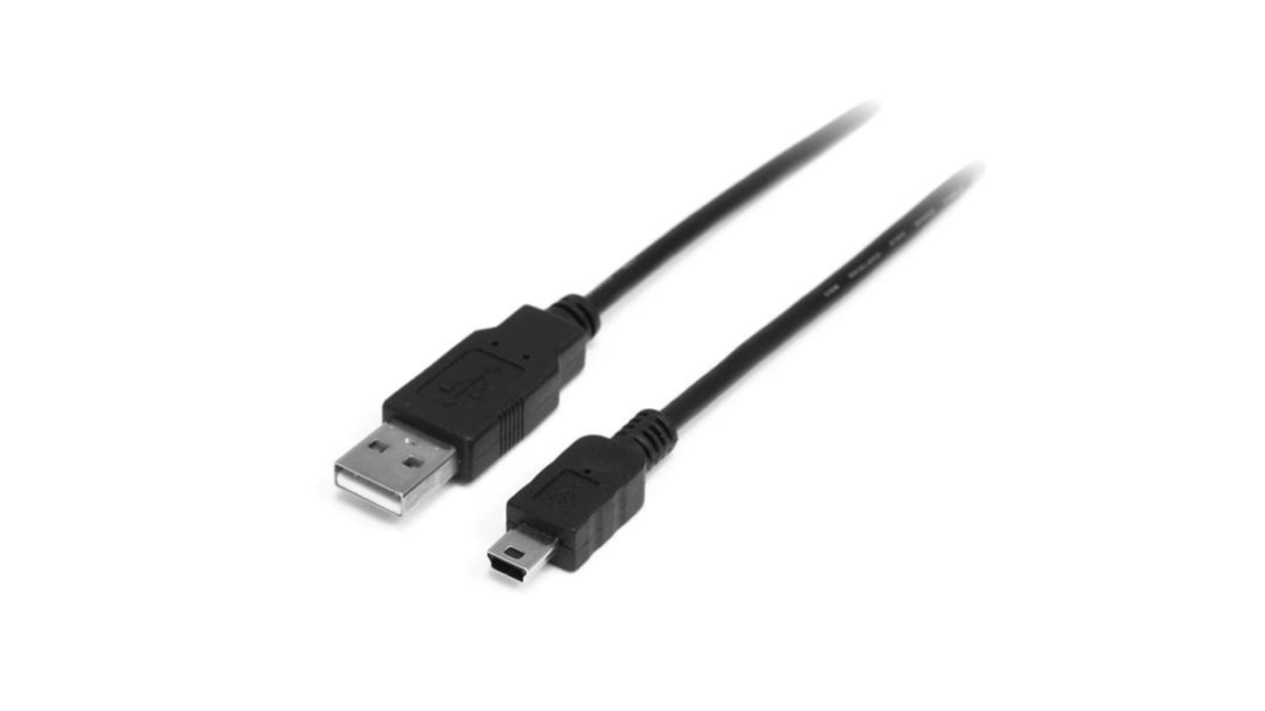 StarTech.com USB-Kabel, USBA / Mini-USB B, 2m USB 2.0 Schwarz