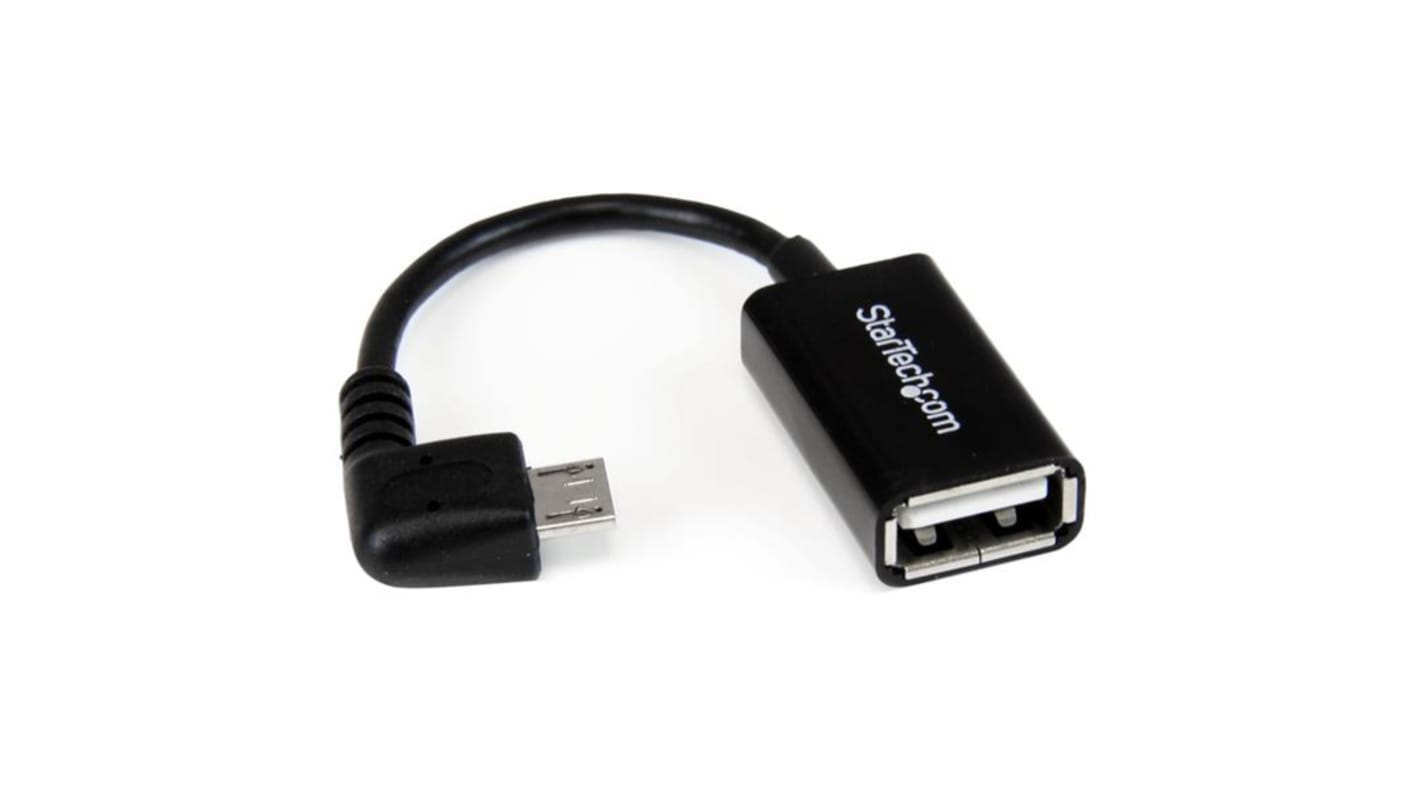UUSBOTGRA StarTech USB 2.0 Cable Male Micro USB B to Female USB A USB OTG Cable 0.15m RS