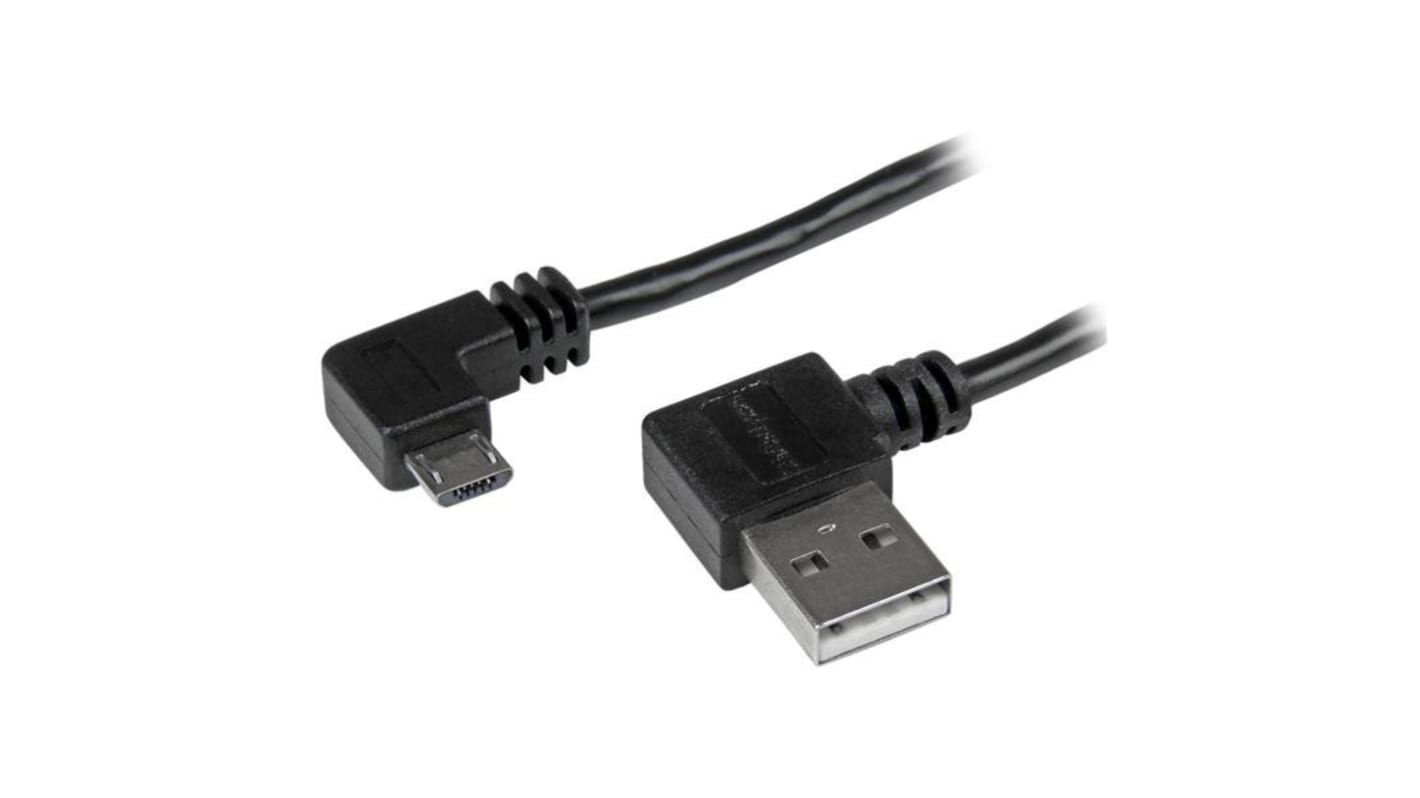 Cable USB 2.0 StarTech.com, con A. USB A Macho, con B. Micro USB B Macho, long. 1m, color Negro