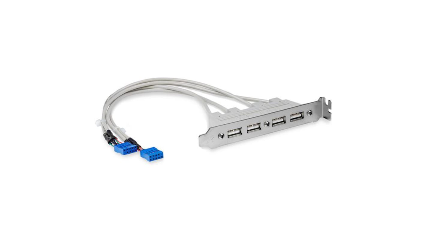 StarTech.com USB 2.0, Female 5 Pin IDC to Female USB A, 480Mbps
