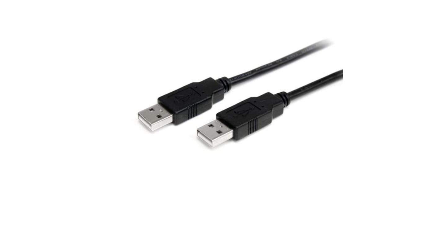 StarTech.com USB 2.0, Male USB A to Male USB A, 480Mbps, 2m