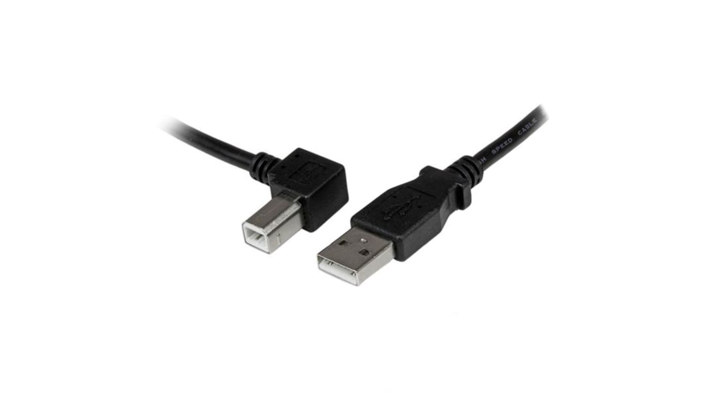 Cable USB 2.0 StarTech.com, con A. USB A Macho, con B. USB B Macho, long. 1m, color Negro