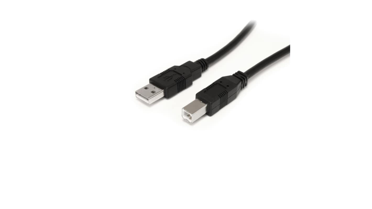 StarTech.com USB 2.0, Male USB A to Male USB B, 480Mbps, 9m