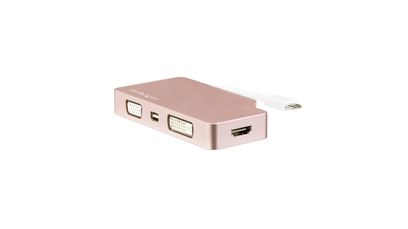 StarTech.com USB C to DVI, HDMI, Mini DisplayPort, VGA Adapter, USB 3.1, 1 Supported Display(s) - 4K @ 30 Maximum
