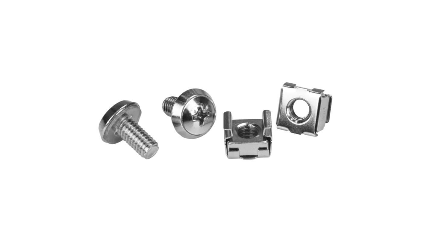 Juego de tornillos StarTech.com de Metal, para usar con Bastidores Y Armarios Para Servidores, dim. 12mm x 5mm x 22mm,