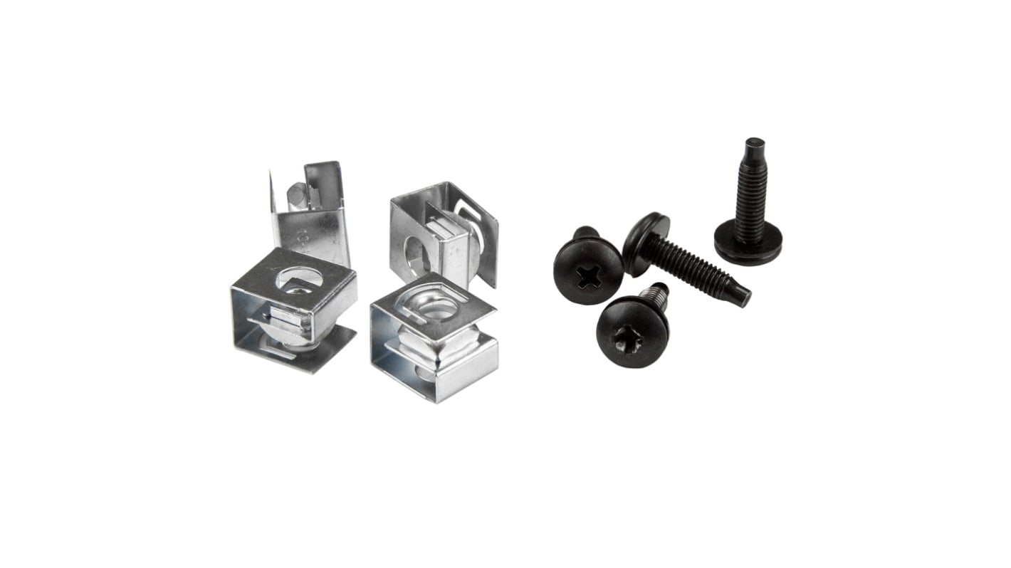 StarTech.com Rack Screws and Cage Nuts for Use with Server Racks and Cabinets, #1032 Thread, 50 Piece(s), 19 x 4.8 x