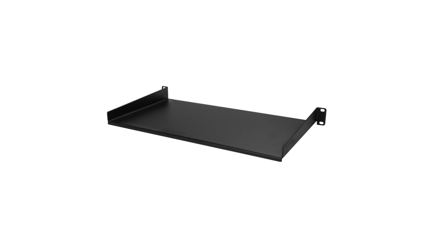 Bandeja para rack 1U StarTech.com de Acero Negro, 250mm x 440mm, carga máx. 20kg