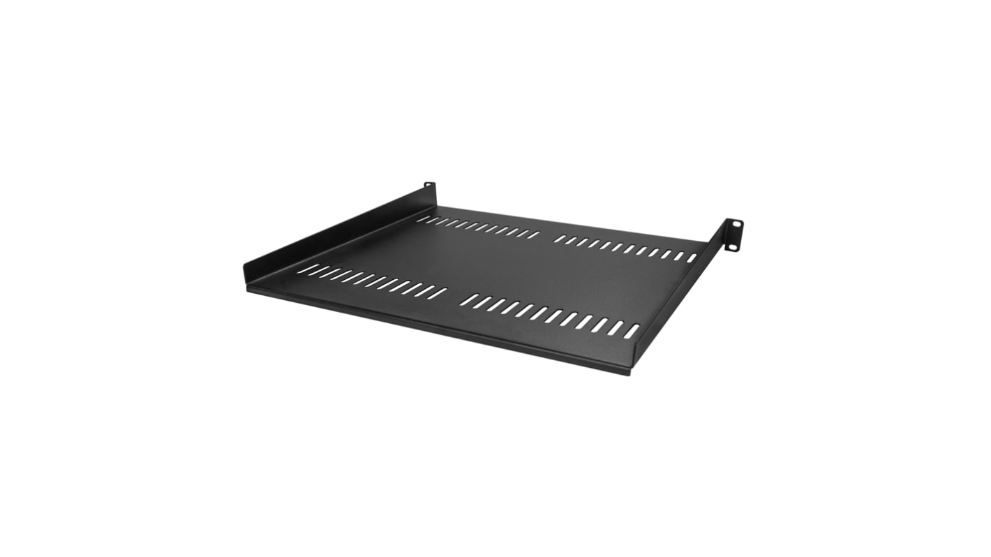 StarTech.com Black Shelf, 1U, 20kg Load, 441mm x 401mm