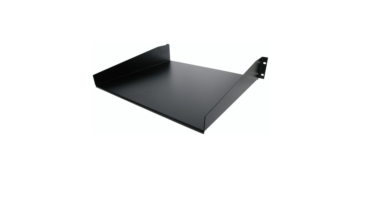 StarTech.com Black Shelf, 2U, 20kg Load, 443mm x 400mm