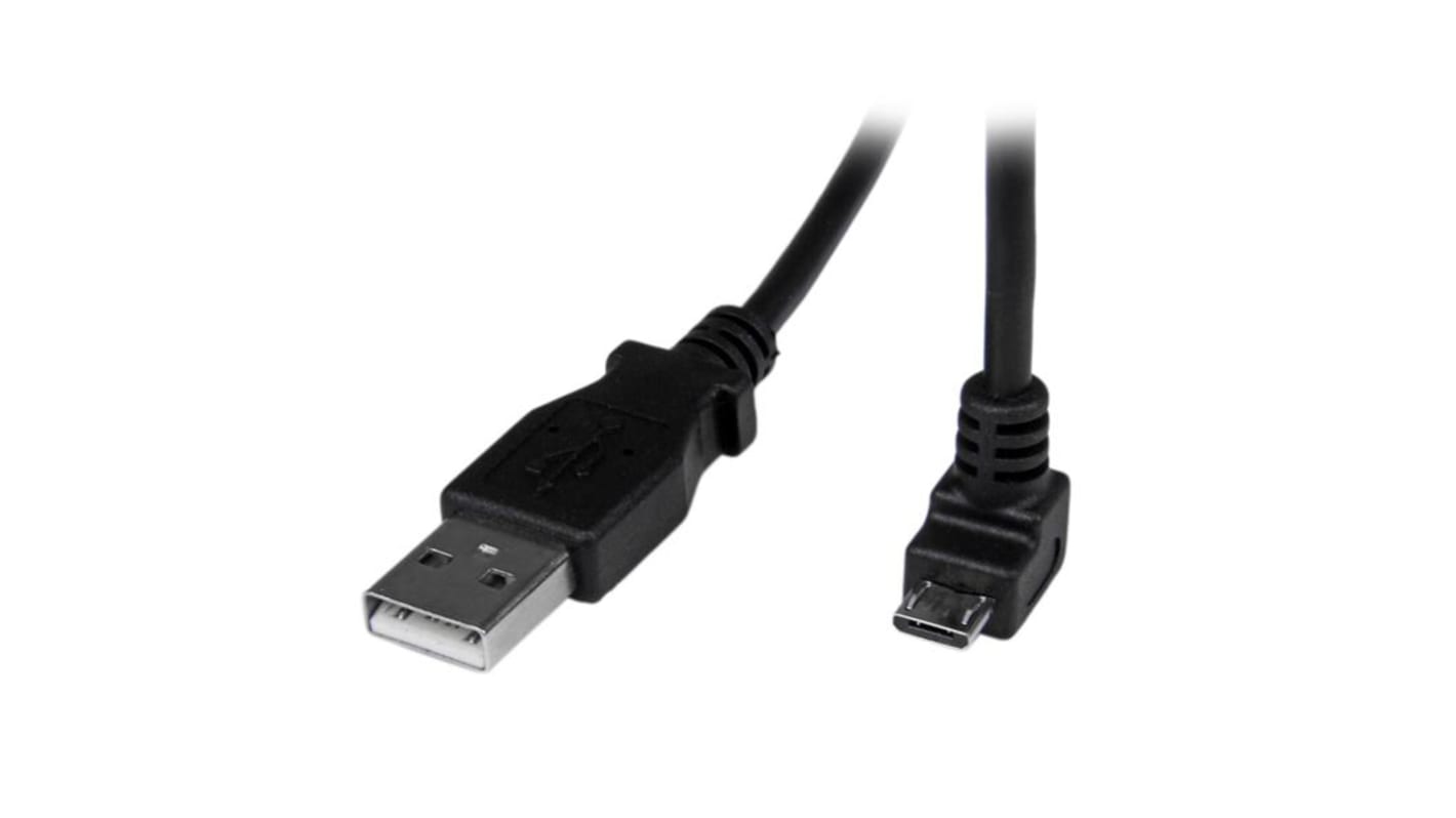 StarTech.com USB 2.0, Male USB A to Male Micro USB B, 480Mbps, 2m