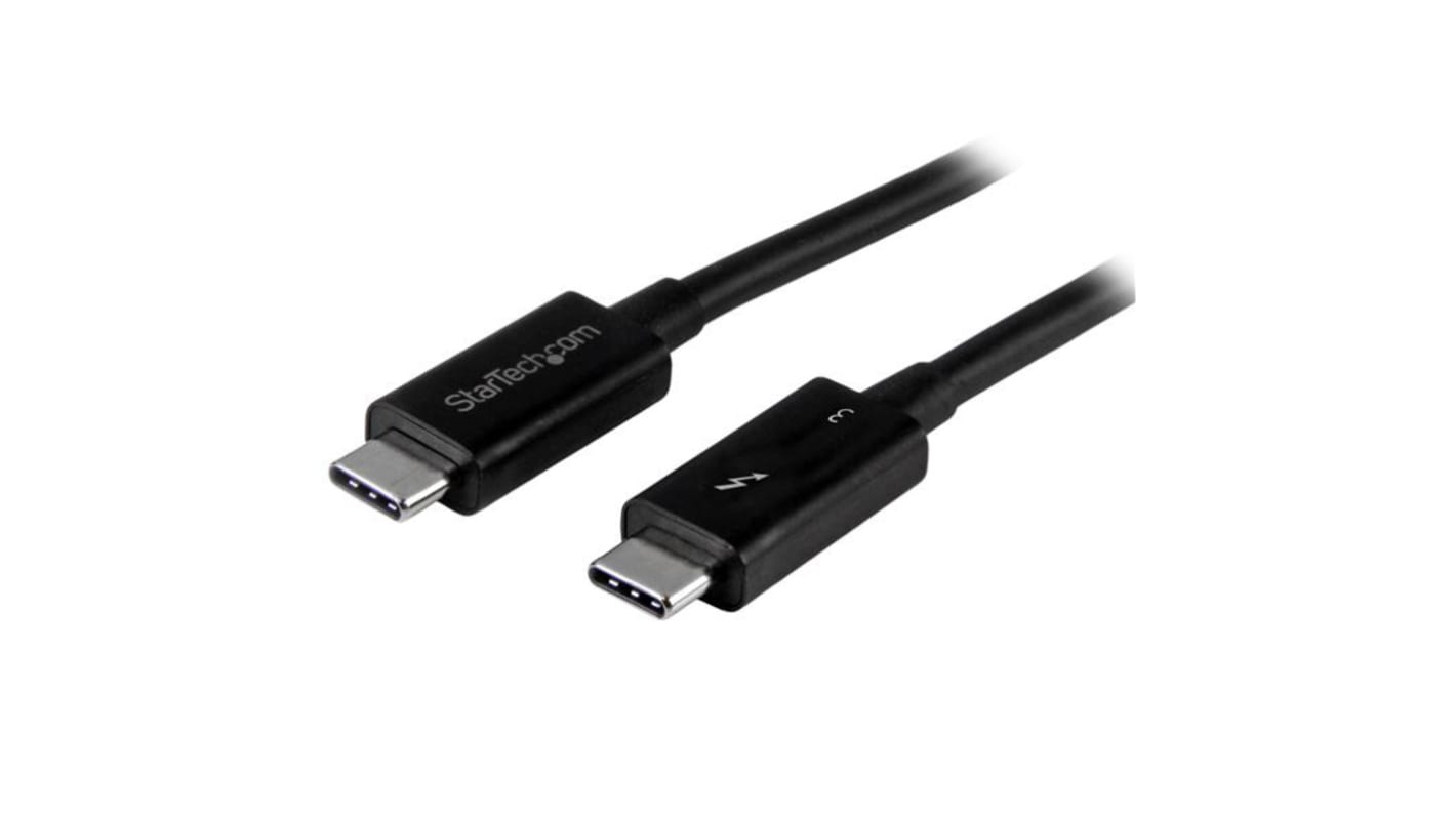 PCケーブル・コネクタ Thunderbolt 3(USB-C)- Thunderbolt 2 Thunderbolt 3ケーブル／1m／4K60Hz／20Gbps／100W USB PD
