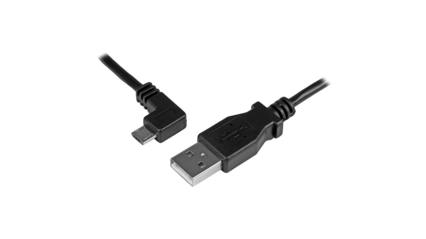 Cable USB 2.0 StarTech.com, con A. USB A Macho, con B. Micro USB B Macho, long. 1m, color Negro