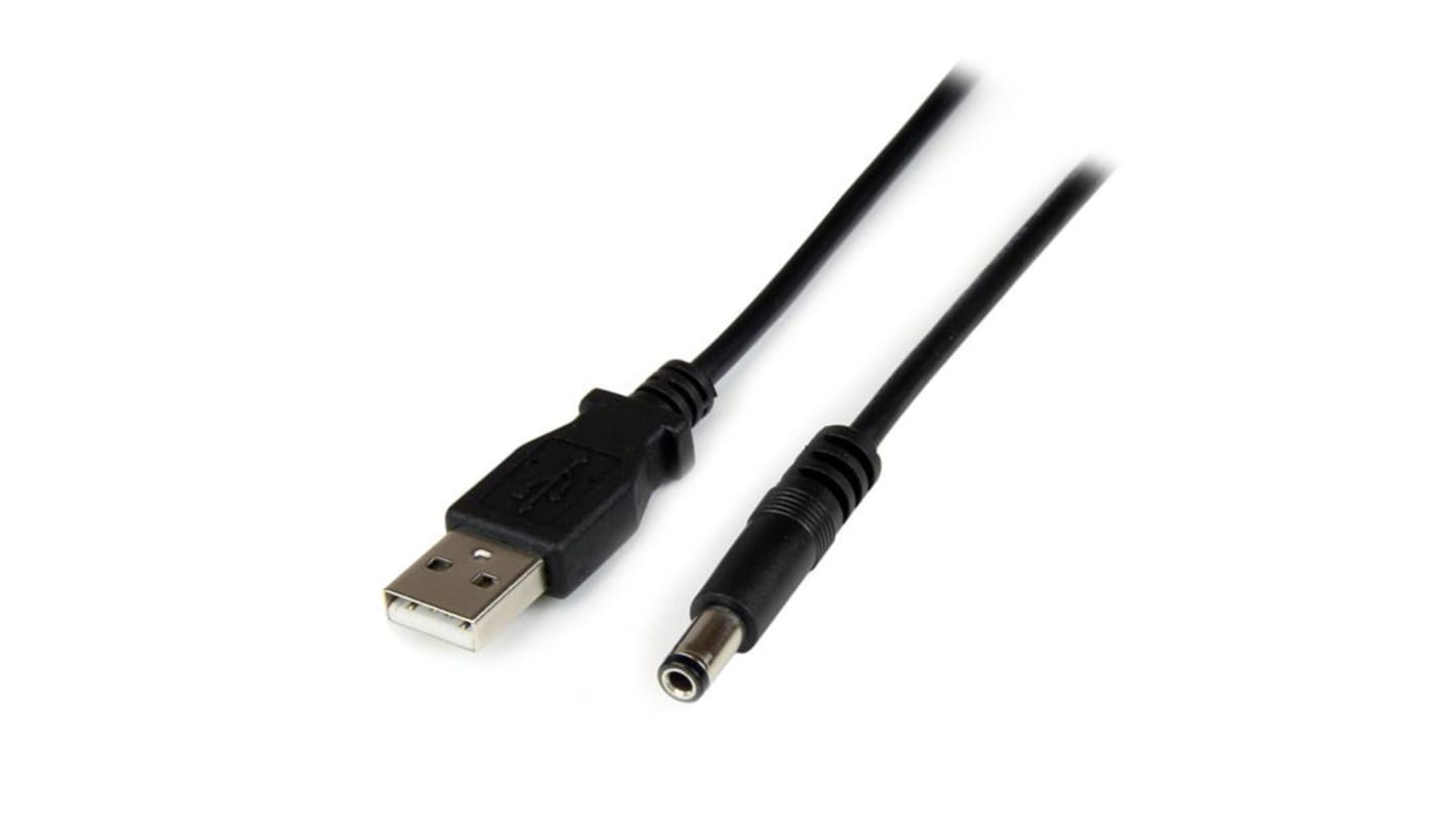 StarTech.com USBケーブル, USB A → バレル電源コネクタ, USB2TYPEN1M
