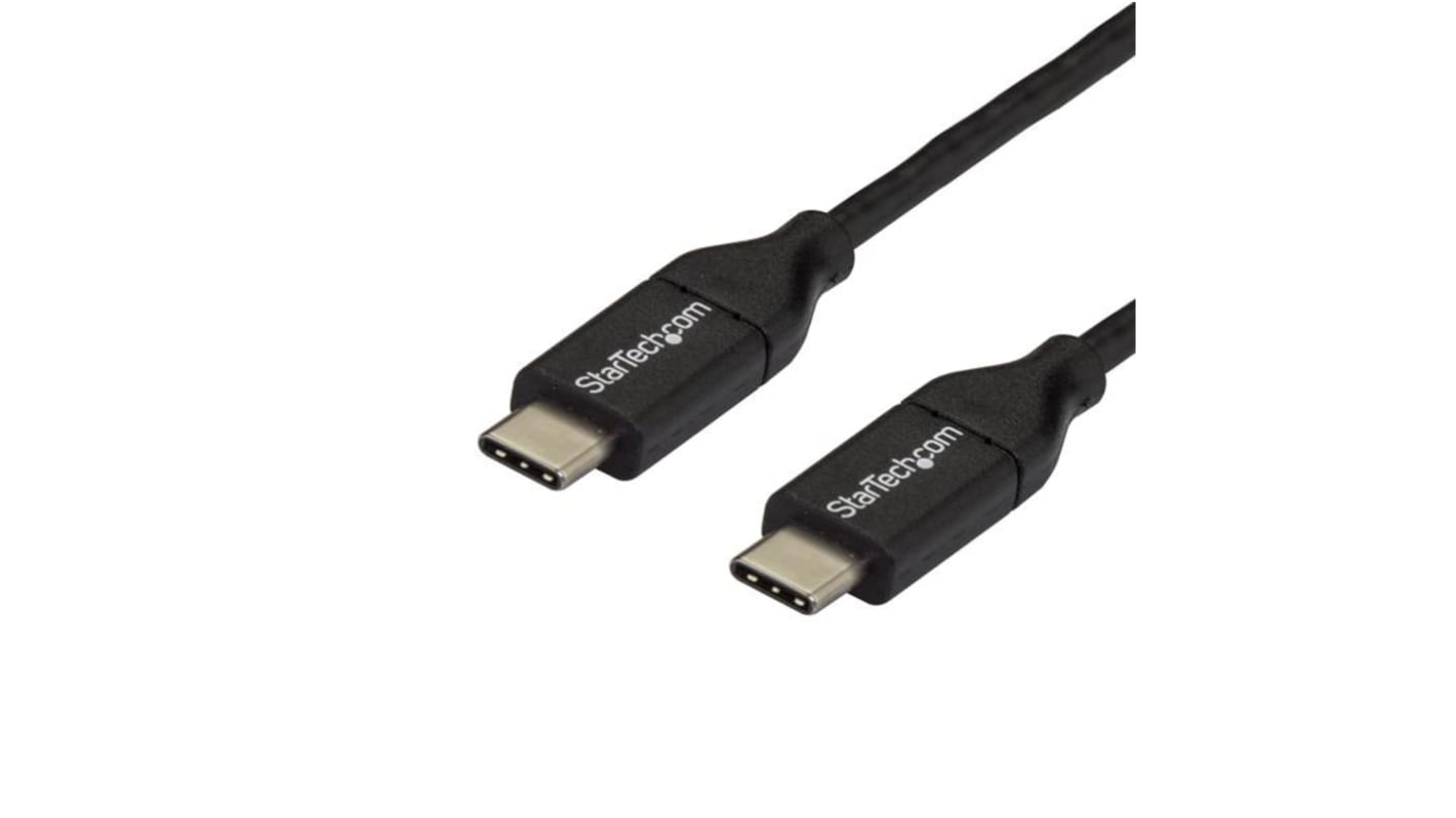 StarTech.com USB 2.0, Male USB C to Male USB C, 480Mbps, 3m, 60W