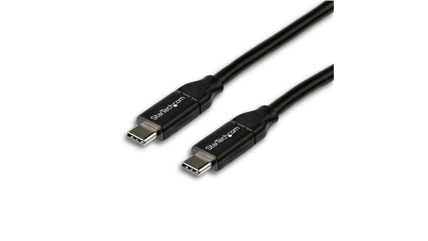 Kabel USB Złącze A USB C Złącze B USB C dł. 2m Kabel ładujący USB-C USB 2.0 kolor: Czarny