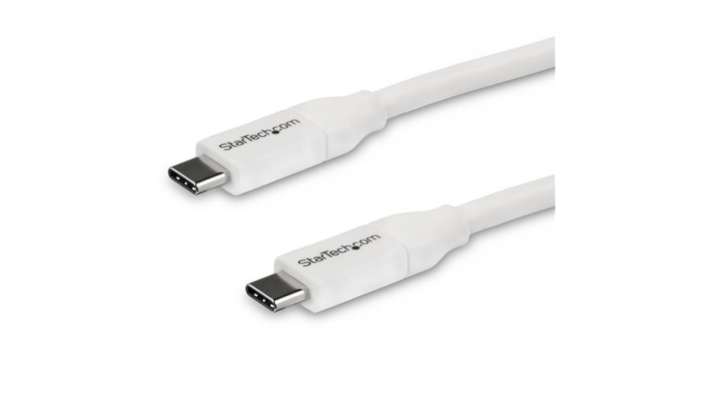 StarTech.com USB 2.0, Male USB C to Male USB C, 480Mbps, 4m