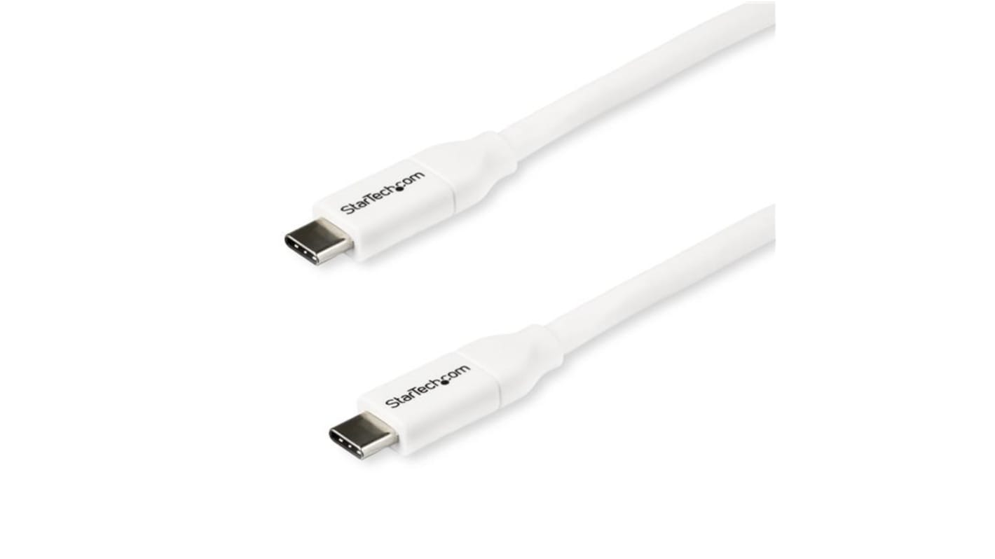 StarTech.com USB 2.0, Male USB C to Male USB C, 480Mbps, 2m