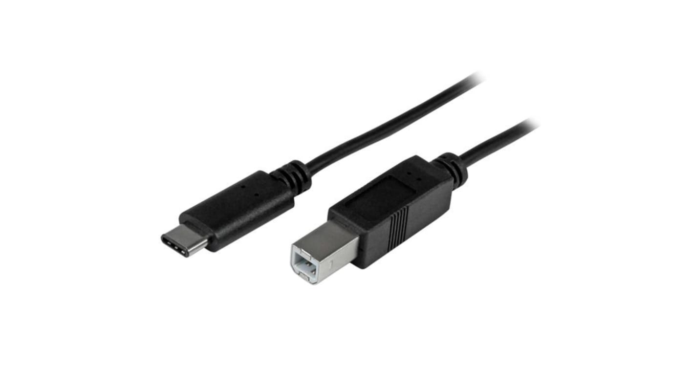 StarTech.com USB 2.0, Male USB C to Male USB B, 480Mbps, 1m