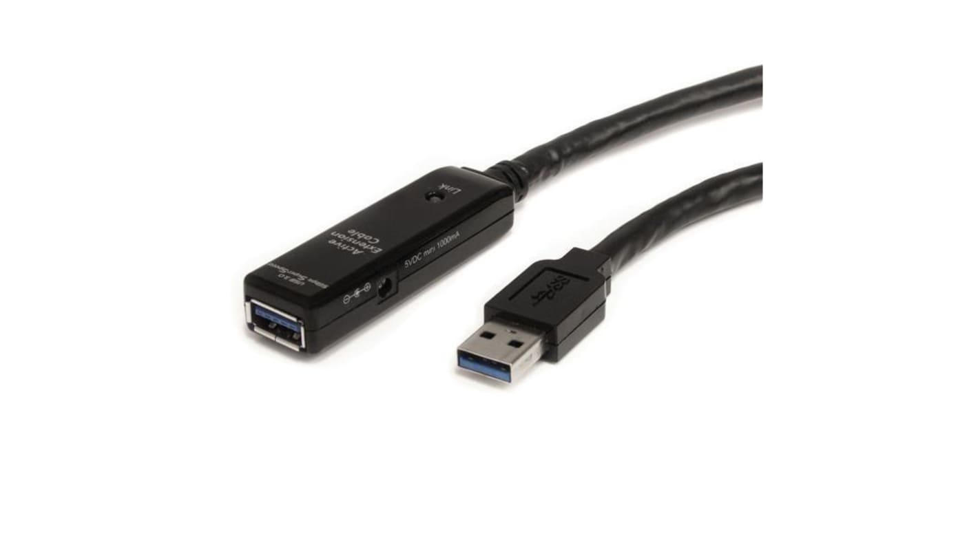 StarTech.com USB-Kabel, USBA / USBA, 3m USB 3.0 Schwarz