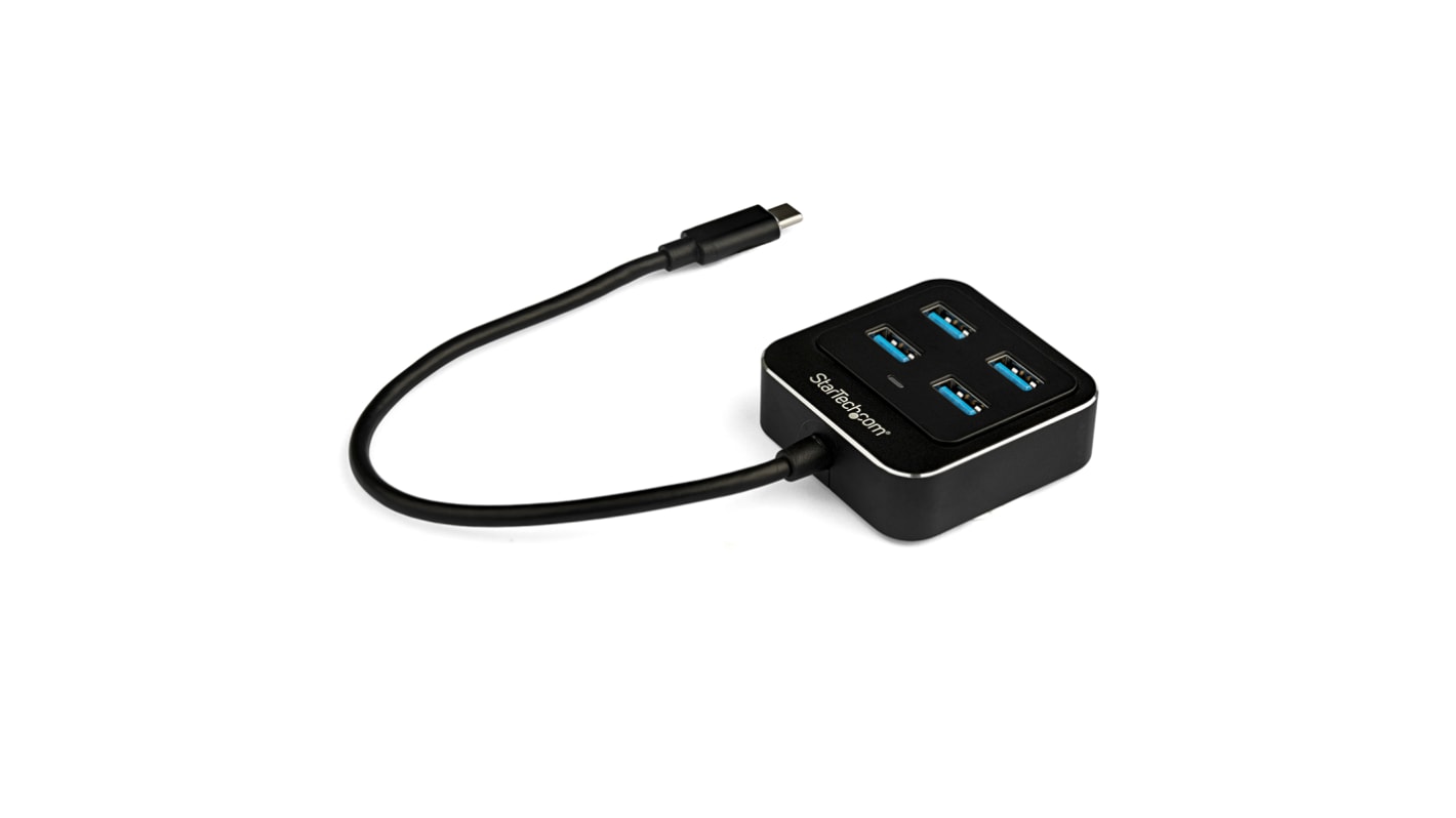 StarTech.com 4 Port USB 3.1 USB A  Hub, USB Bus Powered, 43 mm x 15.8 mm x 1.7cm