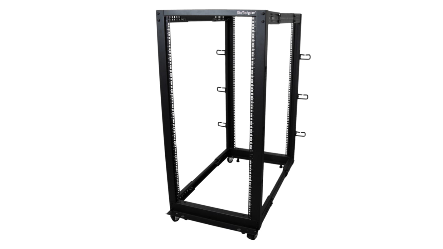 StarTech.com Black 25U Steel Server Rack , with 4-Post Frame