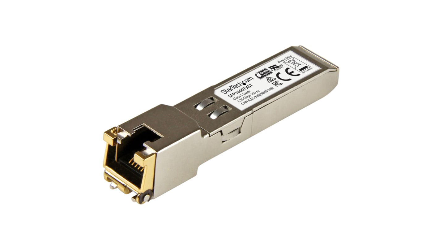 StarTech.com MSA Compatible RJ45 Copper Transceiver Module, Full Duplex, 1000Mbit/s