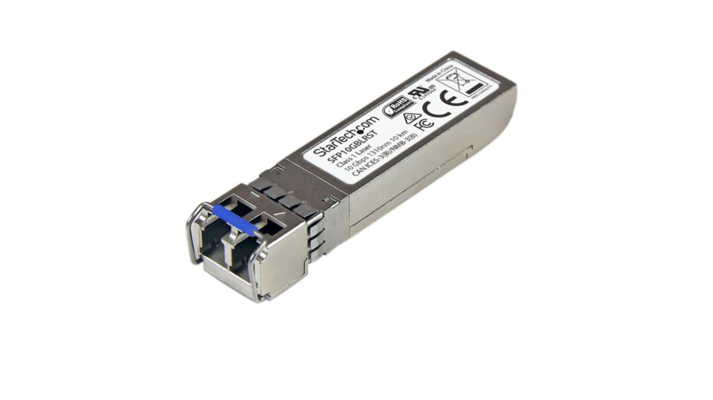 StarTech.com MSA Compatible LC Single Mode Transceiver Module, Full Duplex, 10000Mbit/s