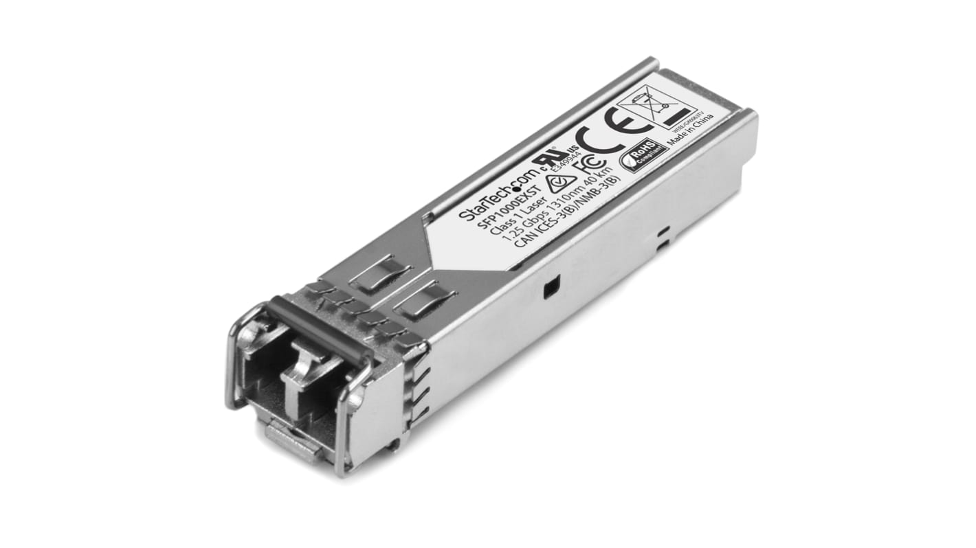 StarTech.com Cisco Compatible LC Single Mode Transceiver Module, Full Duplex, 1000Mbit/s