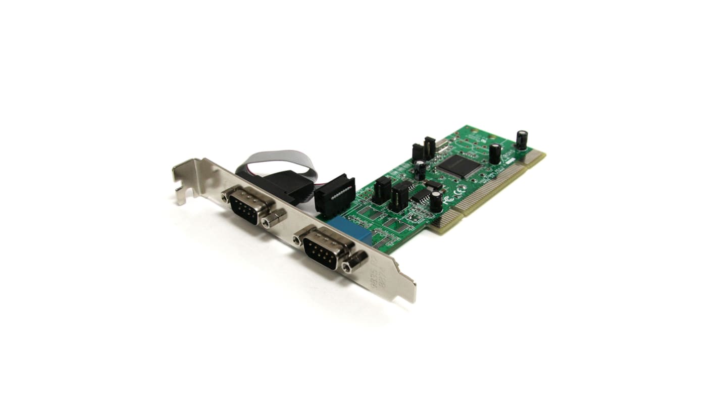 Karta szeregowa, RS422, RS485, l. portów: 2, 128kbit/s, FIFO: 256 B, magistrala: PCI, Szeregowe
