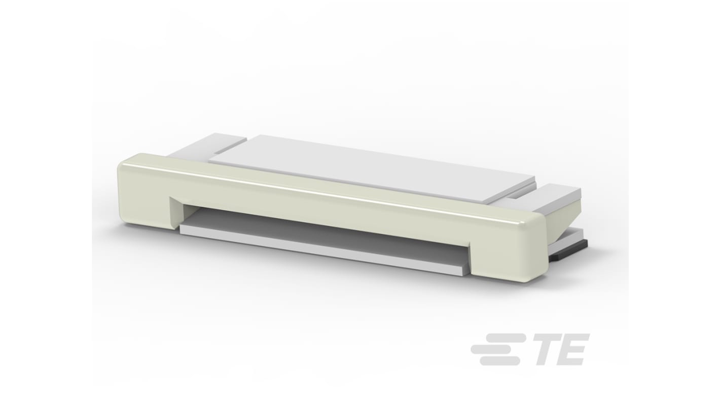 TE Connectivity, 1734592 0.5mm Pitch 20 Way Right Angle Female FPC Connector, ZIF Bottom Contact