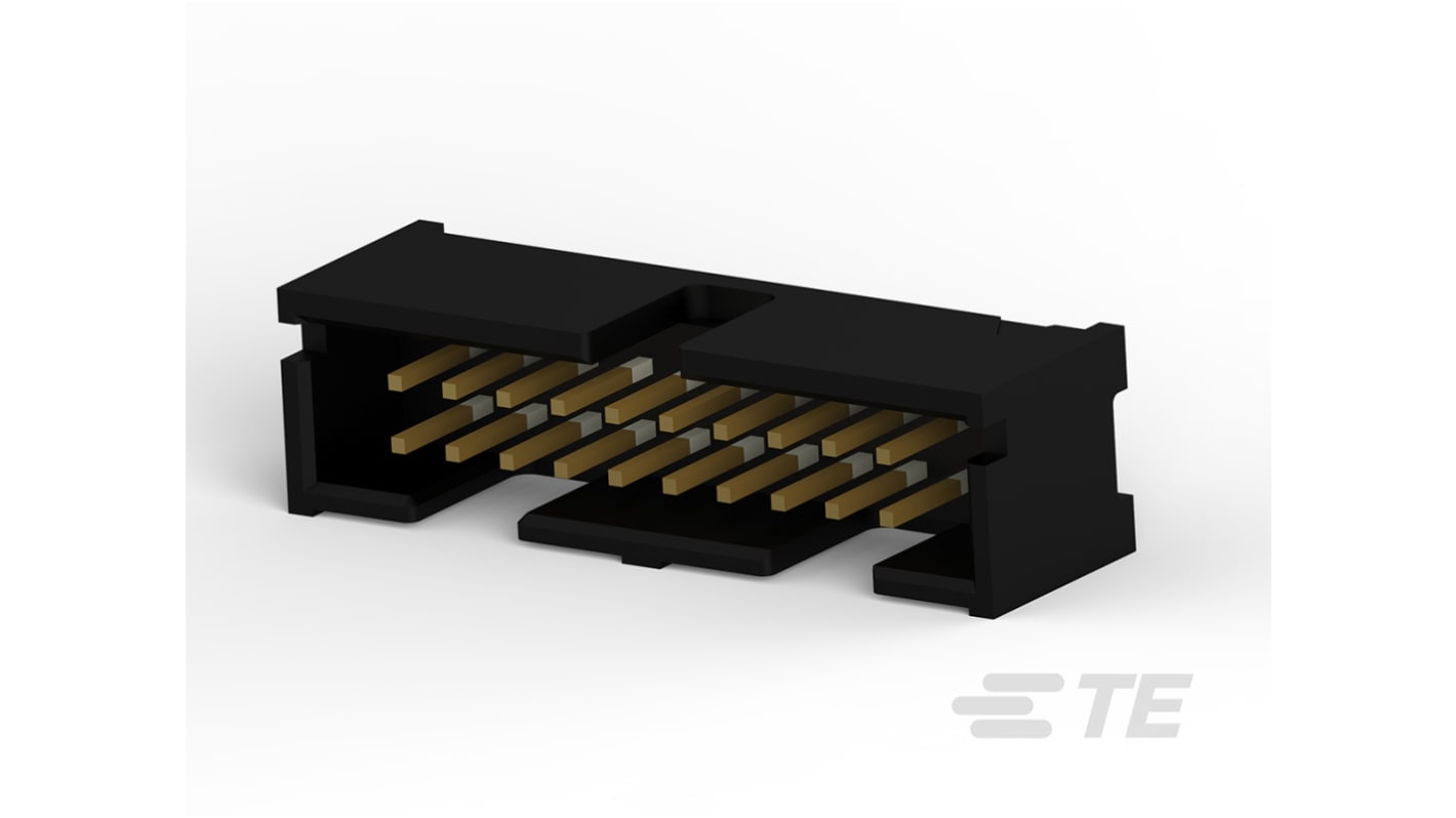 Embase pour CI TE Connectivity, AMP-LATCH, 20 pôles , 2.54mm, 2 rangées , 1A, Droit