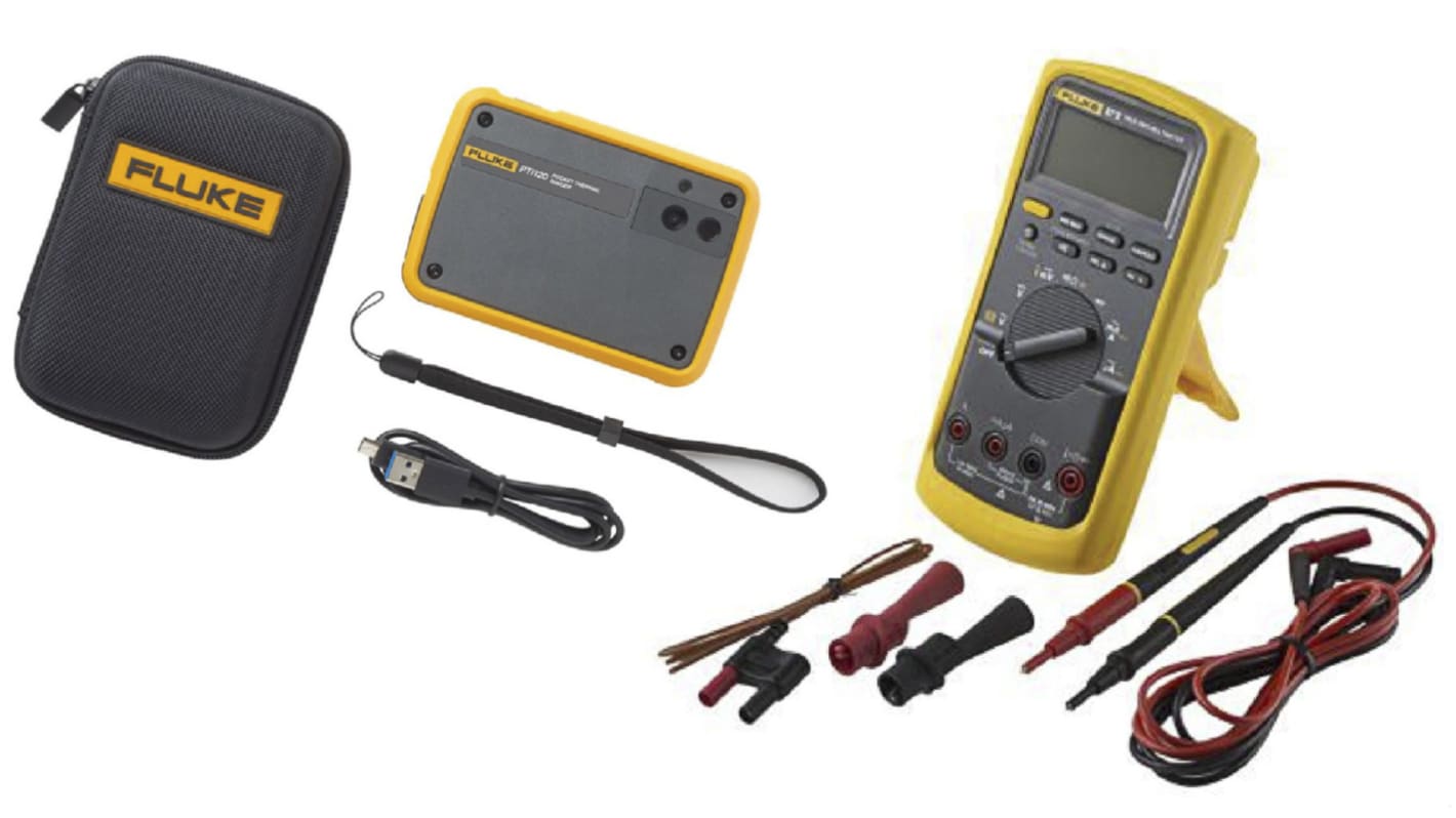 Fluke サーモグラフィキット, 測定範囲：-20 →+150 °C, 120 x 90ピクセル, 60mK, Fluke PTi120 87V Combo Kit