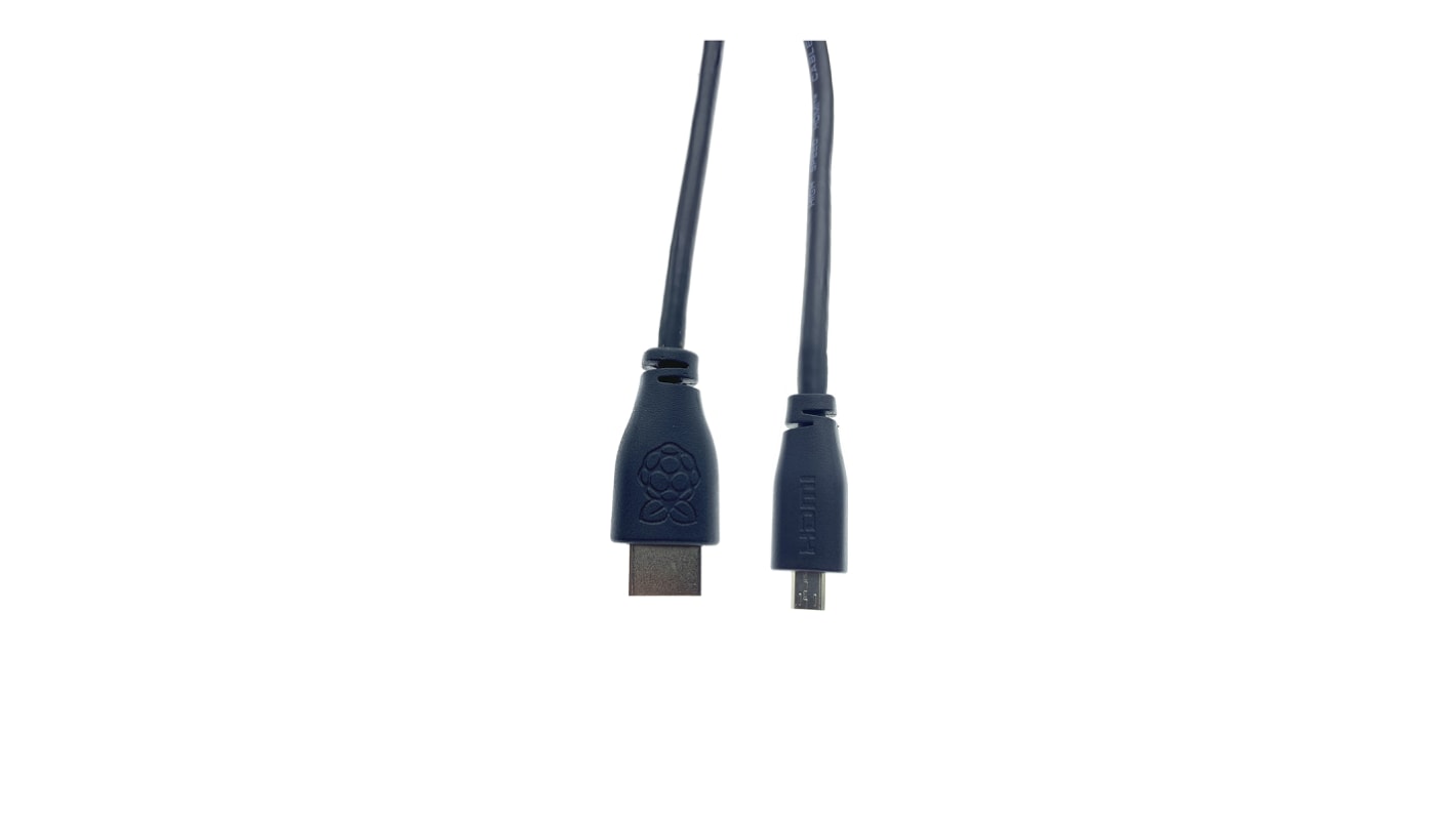 Raspberry Pi 树莓派连接线, HDMI 转微型 HDMI 电缆, 1m长, 黑色