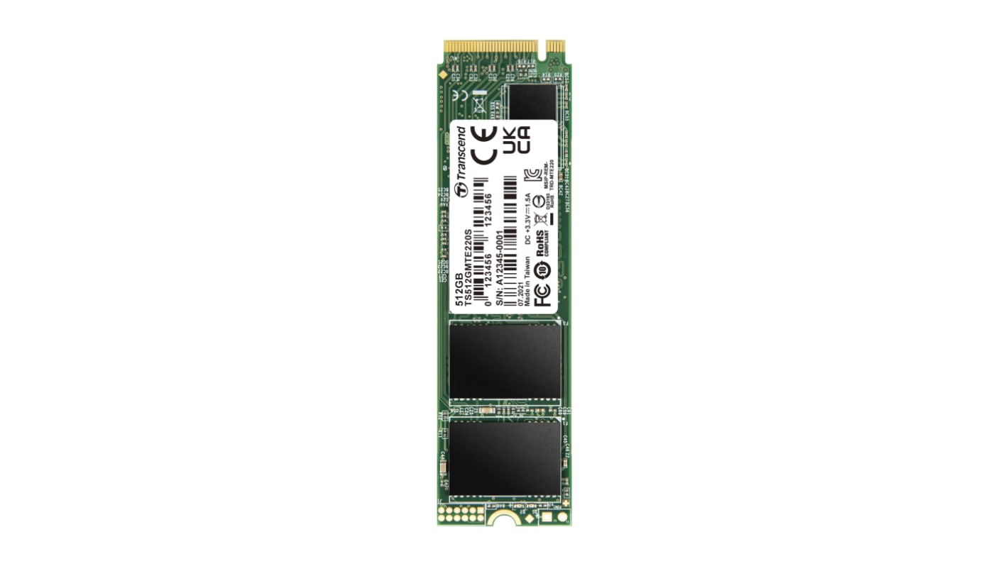 Transcend MTE220S M.2 512 GB Internal SSD Hard Drive