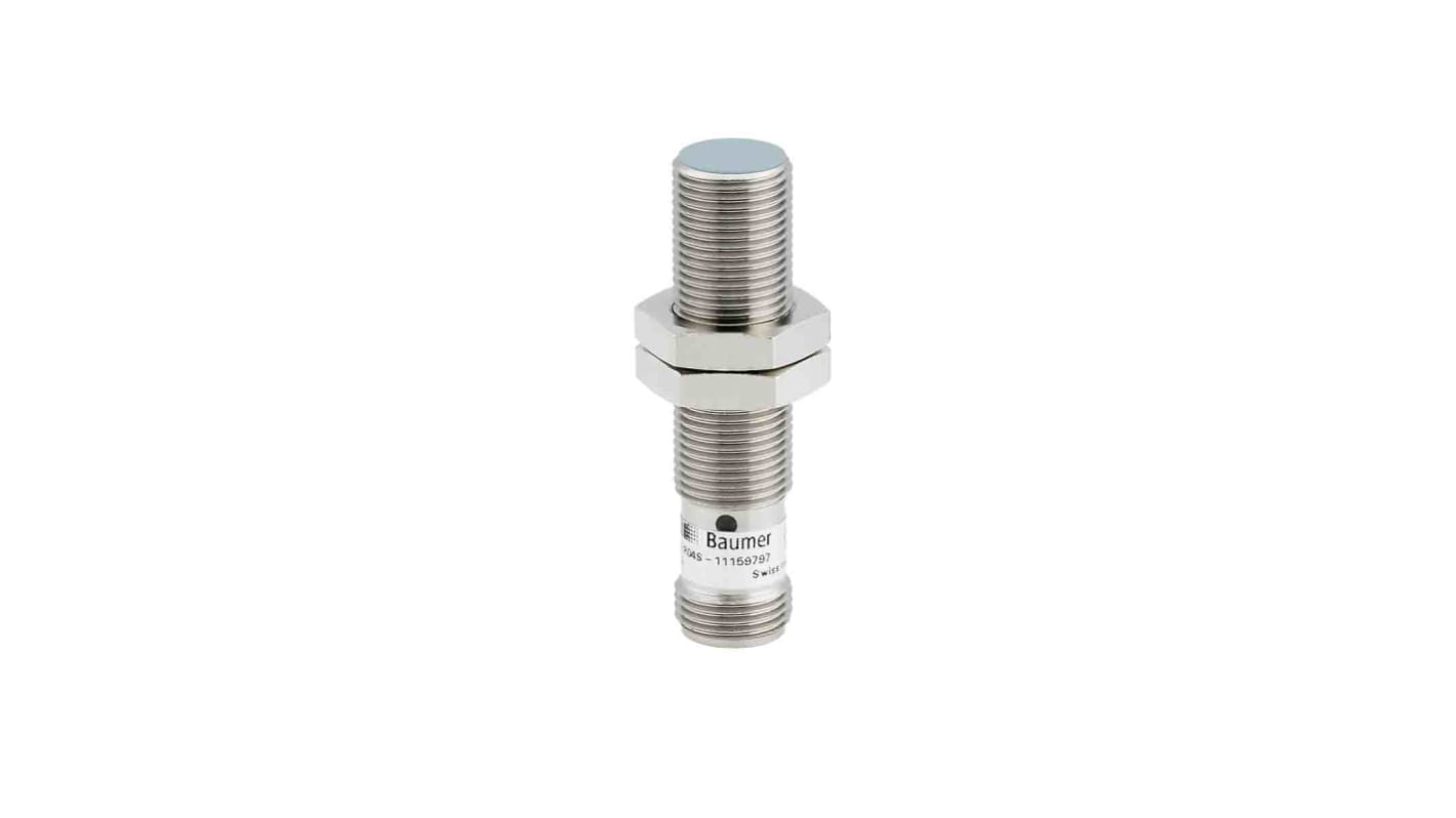 Rs-Online Sensore di prossimità Cilindro filettato Baumer M12 rilevamento 6 mm 8→ 36 V cc