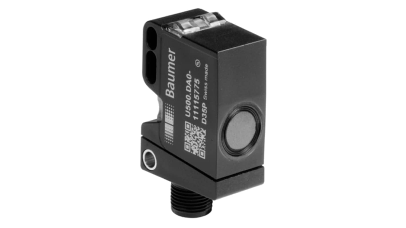 Baumer U500 Series Ultrasonic Block-Style Proximity Sensor, 70 → 1000 mm Detection, 12 → 30 V dc, IP67