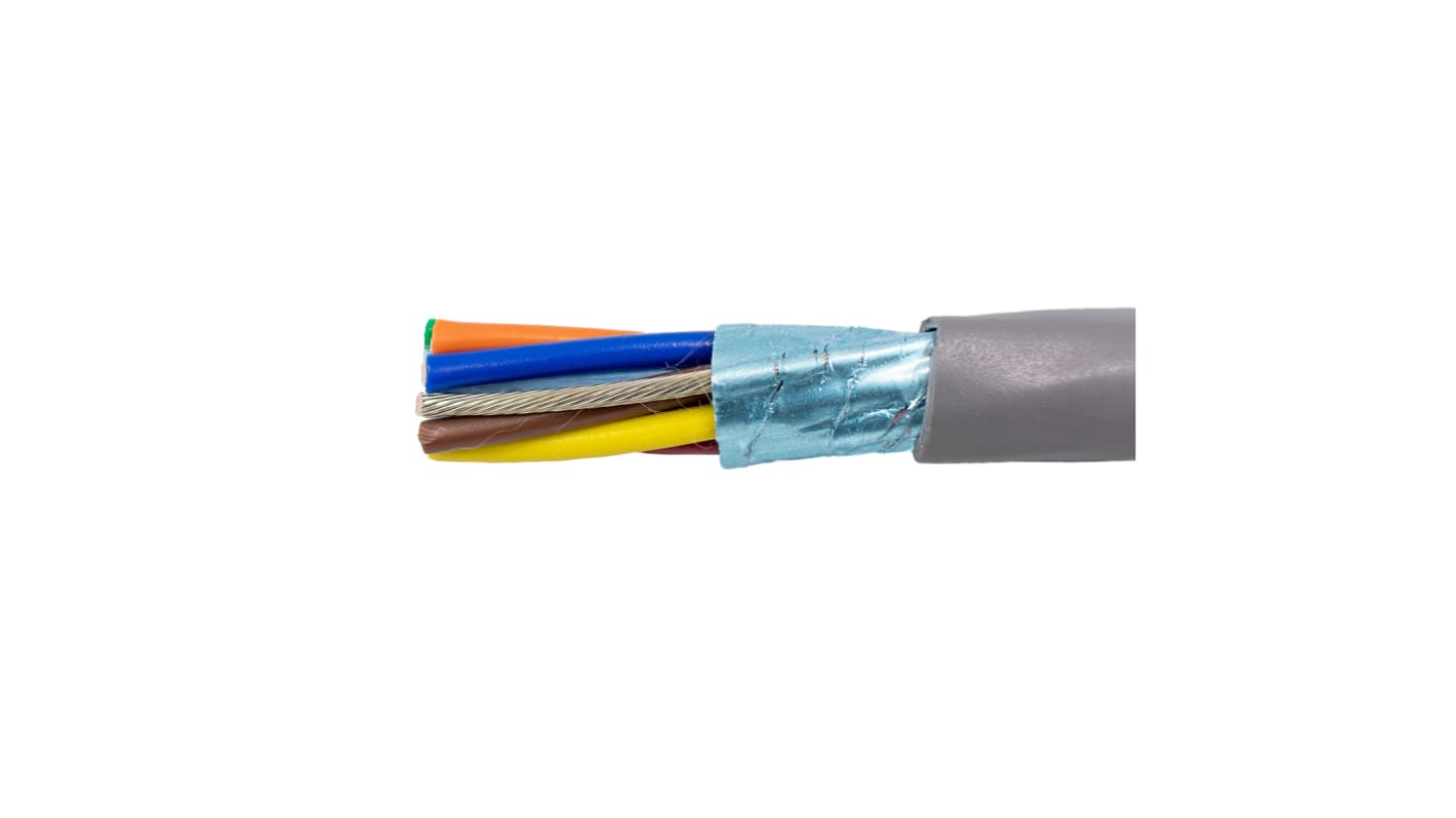 Alpha Wire Alpha Essentials Communication & Control Steuerkabel, 9-adrig Grau, 152m, 24 AWG, Aluminiumfolie