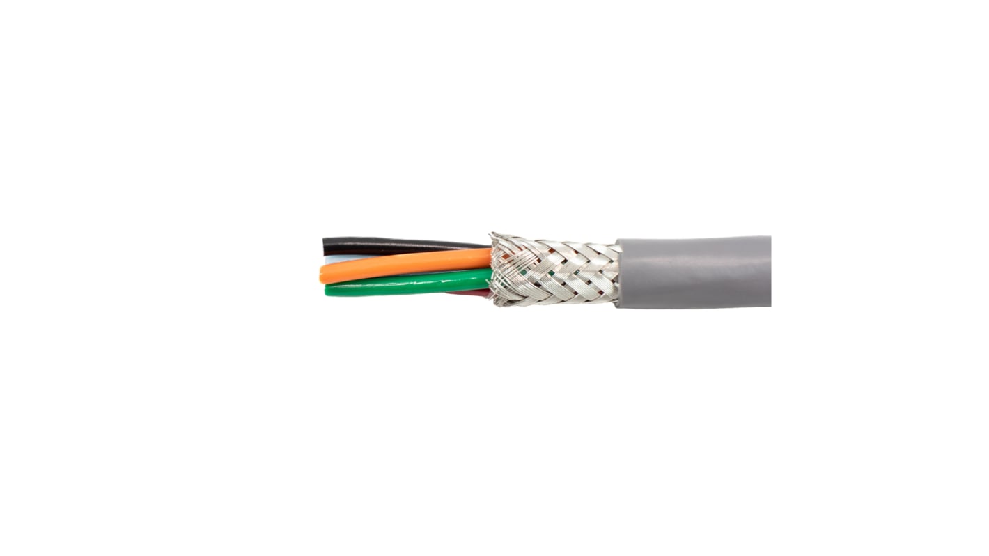 Alpha Wire Alpha Essentials Communication & Control DEF STAN Steuerkabel, 15-adrig x 0,09 mm² Grau, 305m, 28 AWG,