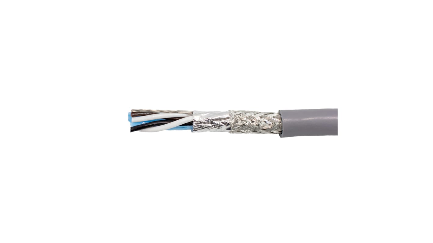 Alpha Wire ツイストペア データケーブル, 2ペア, 4芯, 24, 遮蔽, 30m