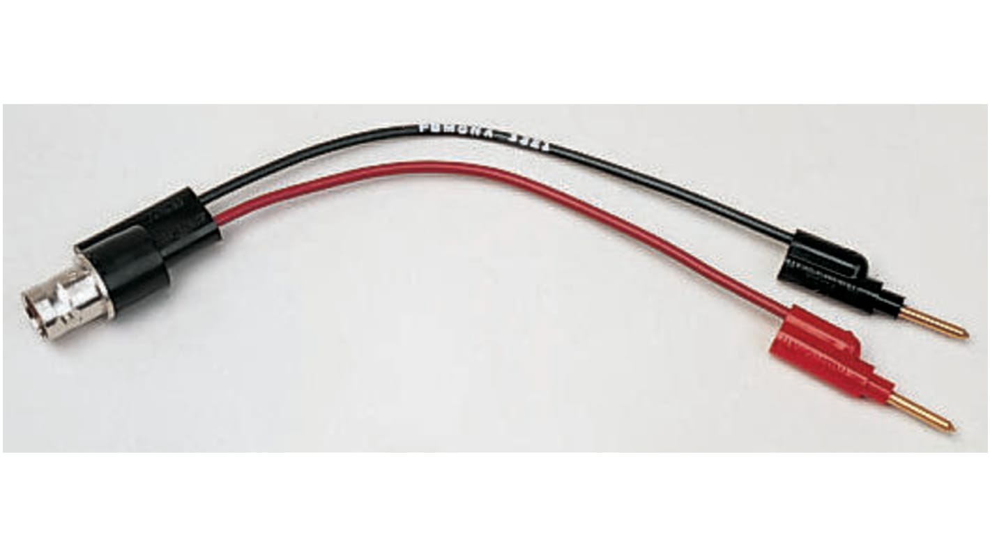 Fluke BNC Test Lead, 500V ac, Black, Red, 140mm Lead Length