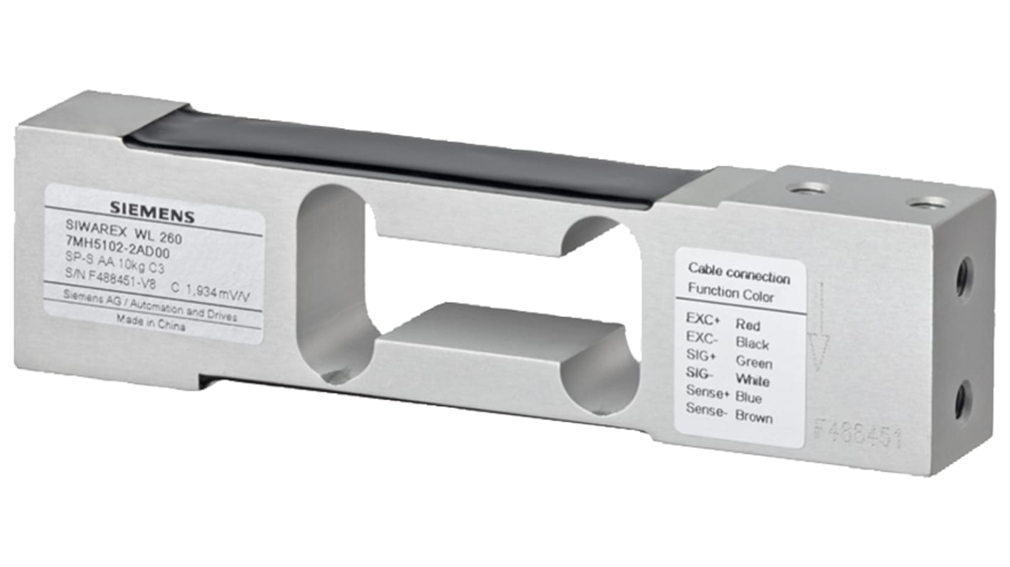 Siemens SIWAREX WL Series Single Point Load Cell, 20kg Range, Compression Measure