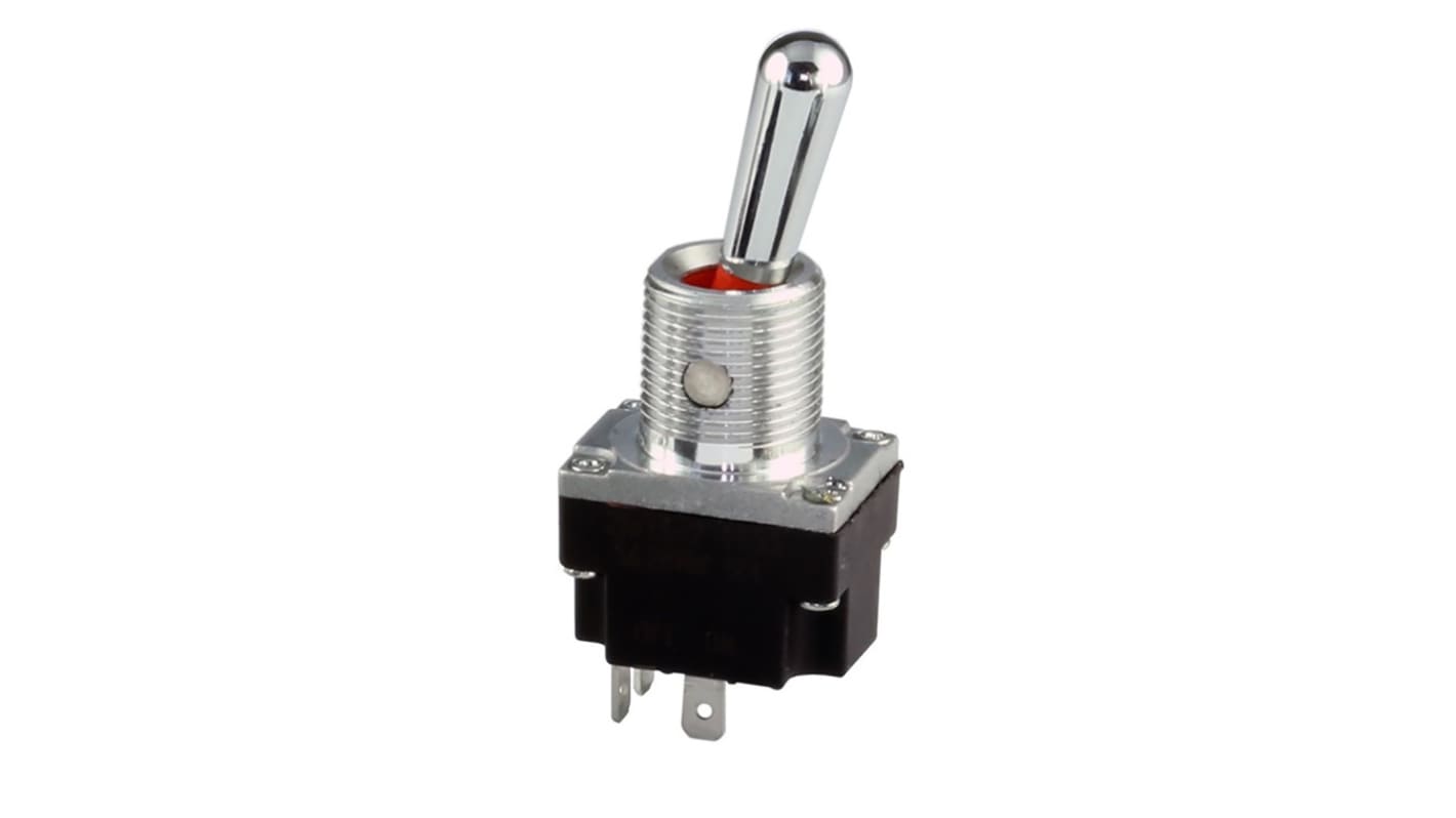 Interruttore a levetta IP67, IP68 On-Off DPST con terminali A saldare