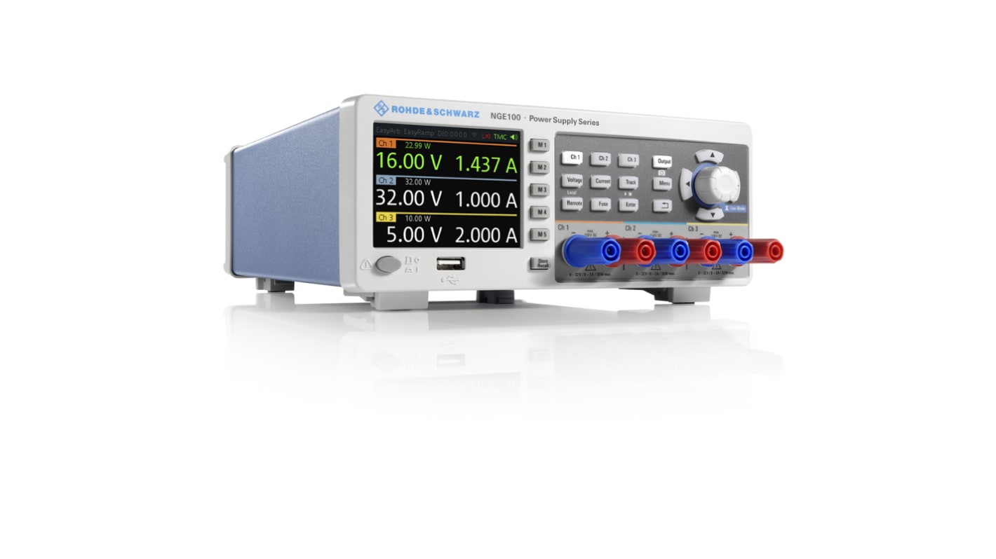 Rohde & Schwarz NGE100B Series Digital Bench Power Supply, 0 → 32V, 3A, 3-Output, 100W