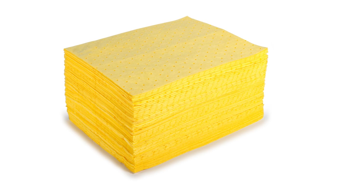 RS PRO Spill Absorbent for Chemical Use, 0.5 (Per Pad) L Capacity