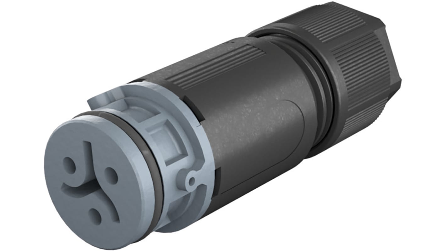 Wieland RST 08i2/3 Series Circular Connector, 2-Pole, Female, Cable Mount, 8A, IP66, IP68, IP69